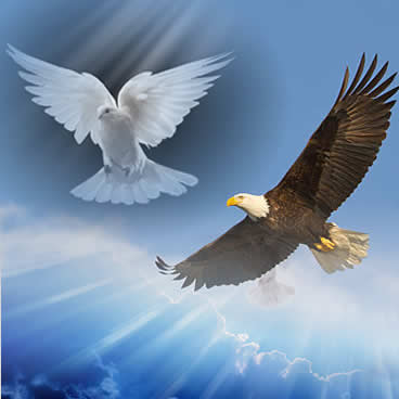 Dove Leading Eagle - Receiving the Genuine New Birth with Power